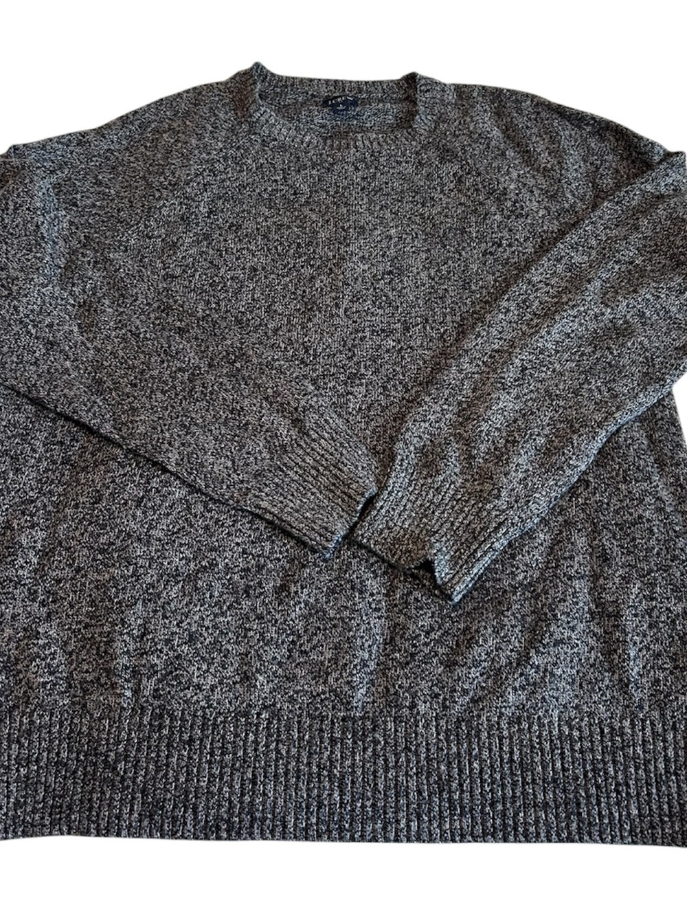 J. Crew Men's Crewneck Marled Gray Sweater